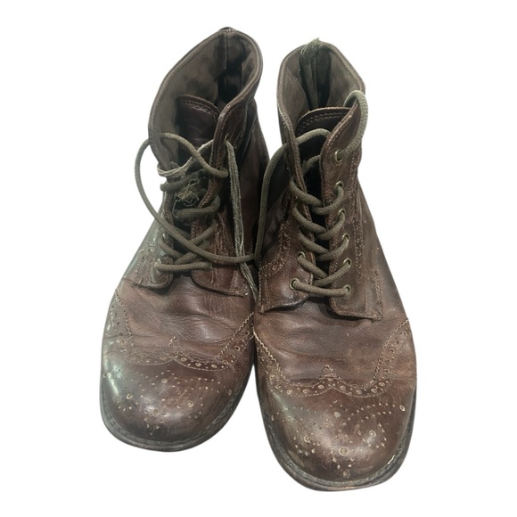 Red Tape Brown Tie Cowboy Boot Mens Size 10 - Picture 4 of 9